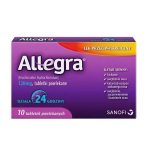 ALLEGRA 120mg na alergię, katar sienny 10 tabletek