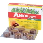 AMOLowe na gardlo do ssania z miodem i witaminą C 16 sztuk