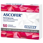 ASCOFER Żelazo 50 tabletek