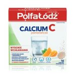 CALCIUM C z Wit.C smak pomarańczowy 20 tabletek musujących